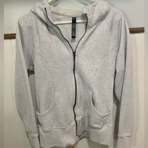 Light grey zip up sweatshirt, 90 Degree, Size XL